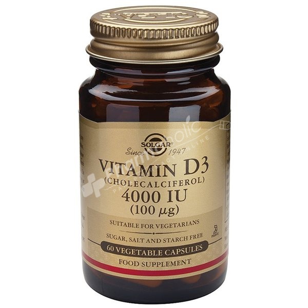 Solgar Vitamin D3 (Cholecalciferol) 4000 IU Pharmaholic