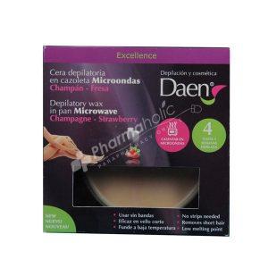 Daen Depilatory Wax In Pan Microwave Champagne-Strawberry Extracts 100g