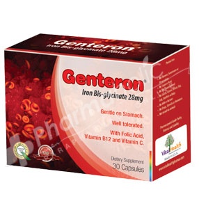 Genteron Iron Bis-glycinate 28mg -30 capsules-