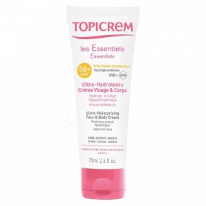 Topicrem Essentials Ultra-Moisturizing Face and Body Cream SPF50+