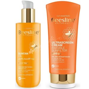 Beesline Sun Tan Oil 200ml + Free Ultrascreen Cream Invisible Sunfilter SPF50