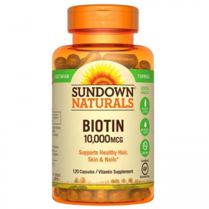 Sundown Naturals Biotin 10000mcg 120 Capsules