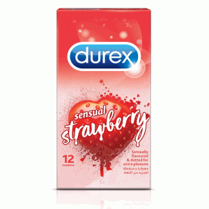 Durex Sensual Strawberry 12 Condoms