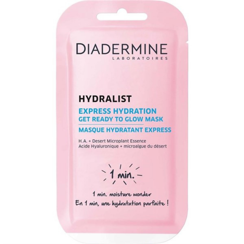 Diadermine Hydralist Express Hydration Get Ready To Glow Mask